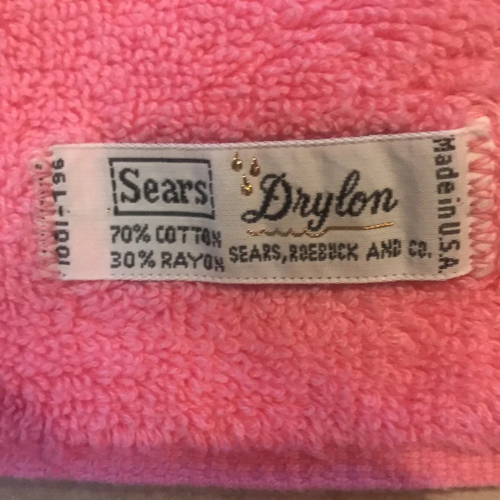 Towels Bundle of 6 Vintage Pink Bath Towels